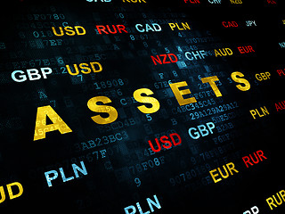 Image showing Banking concept: Assets on Digital background