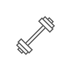 Image showing Dumbbell line icon.