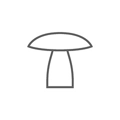 Image showing Mushroom line icon.