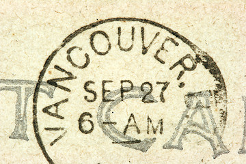 Image showing Vancouver stamp