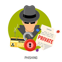 Image showing Phishing Concept Icons