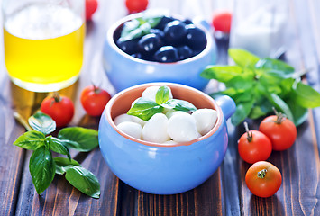 Image showing mozzarella with tomato