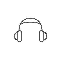 Image showing Headphone line icon.