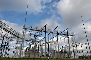 Image showing High voltage electric station