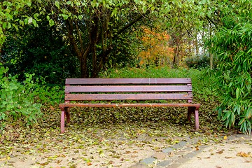 Image showing Bench in the park