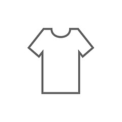 Image showing T-shirt line icon.