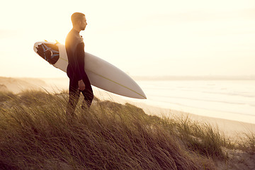 Image showing Searching for the swell