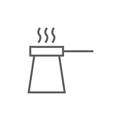 Image showing Coffee turk line icon.