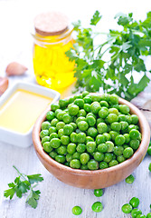 Image showing green peas