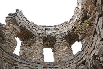 Image showing Fragment of ruins of the ancient fortress