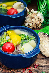 Image showing Summer vegetable soup