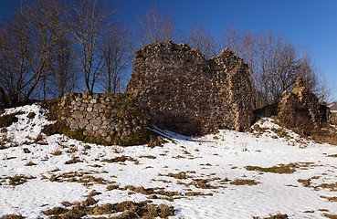 Image showing ruins, Belarus , Winter