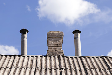 Image showing pipe on the roof  