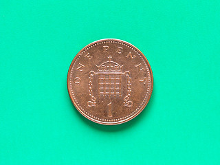 Image showing GBP Pound coin - 1 Penny