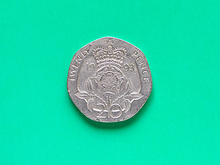 Image showing GBP Pound coin - 20 Pence