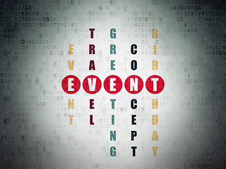 Image showing Holiday concept: Event in Crossword Puzzle