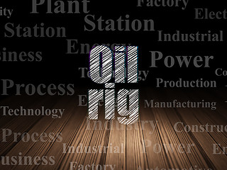 Image showing Industry concept: Oil Rig in grunge dark room