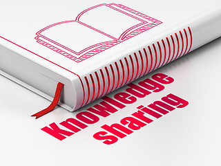 Image showing Learning concept: book Book, Knowledge Sharing on white background