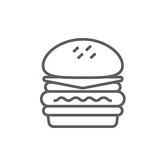 Image showing Double burger line icon.