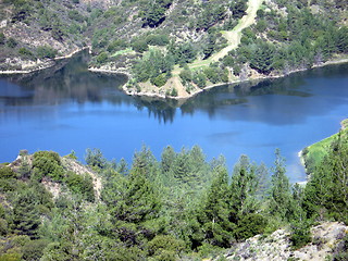 Image showing Blue lake 2. Cyprus