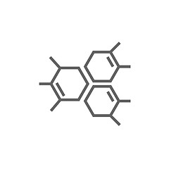 Image showing Chemical formula line icon.