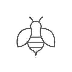 Image showing Bee line icon.