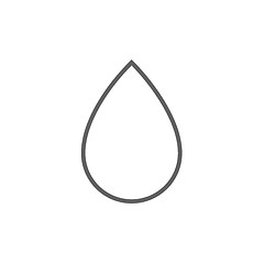 Image showing Water drop line icon.