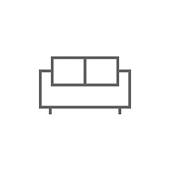 Image showing Sofa line icon.