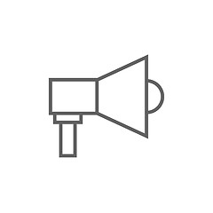 Image showing Mmegaphone line icon 