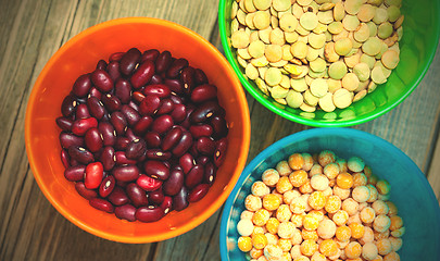 Image showing bean, lentil and pea