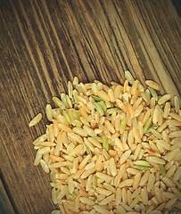 Image showing brown rice seeds