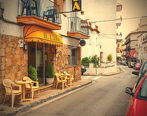 Image showing Carrer Giverola street in the Tossa de Mar 