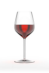 Image showing glass of red wine