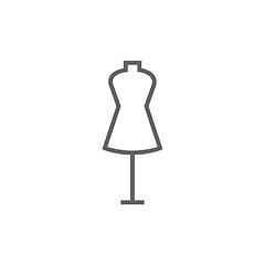 Image showing Mannequin line icon.