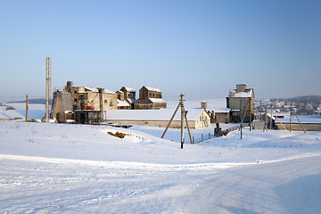 Image showing agricultural enterprise , old building.