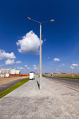 Image showing  small paved road  