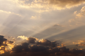 Image showing the sky during sunset  