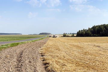 Image showing road in a field  