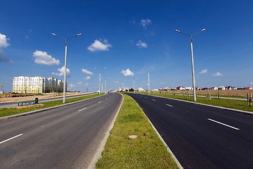 Image showing  small paved road  