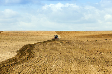 Image showing plowed land for cereal  