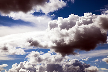 Image showing white cloud ,  autumn  