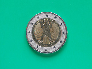 Image showing Two Euro coin money