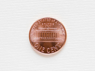 Image showing Dollar coin - 1 cent