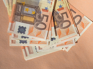 Image showing Fifty Euro notes