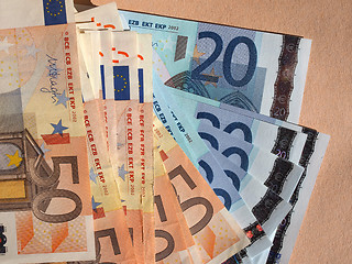 Image showing Fifty and Twenty Euro notes