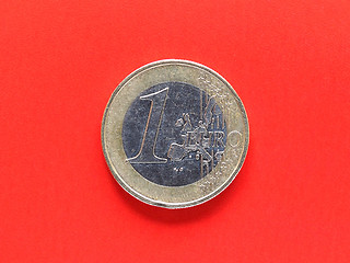 Image showing One Euro coin money