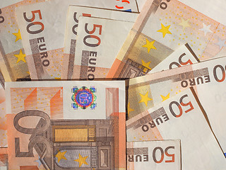 Image showing Fifty Euro notes