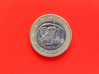 Image showing One Euro coin money