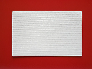 Image showing Blank paper tag label