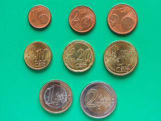 Image showing Euro coins money